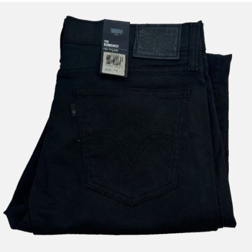 Levi's Women's W31 L32 The Runaway High Rise Slim Fit Jeans Black New